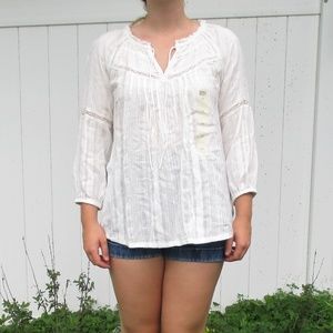 SOLD NEW White Peasant Top